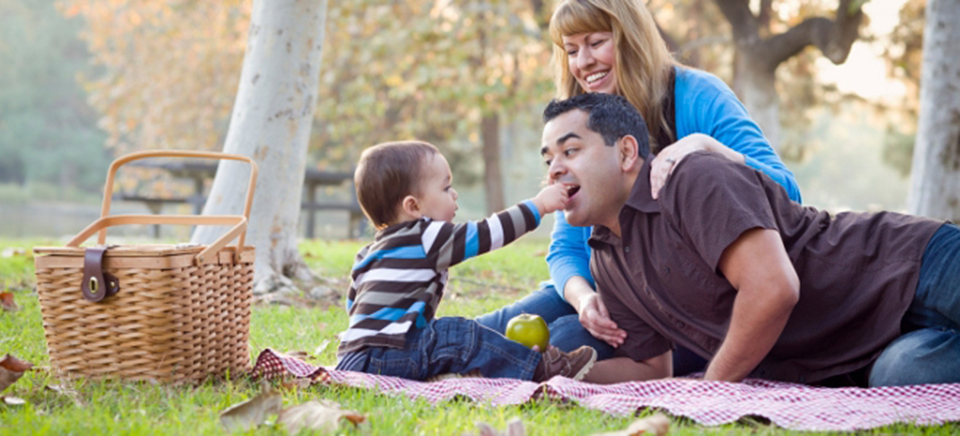 Parents and child